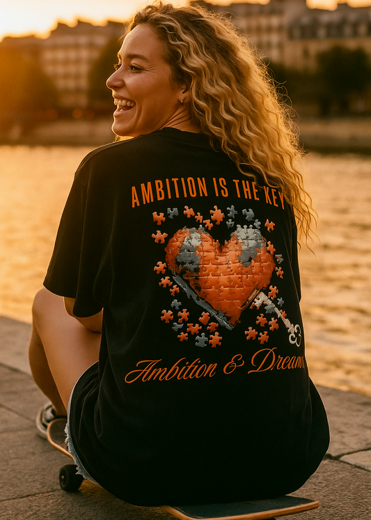 Ambition is the Key T-Shirt Black
