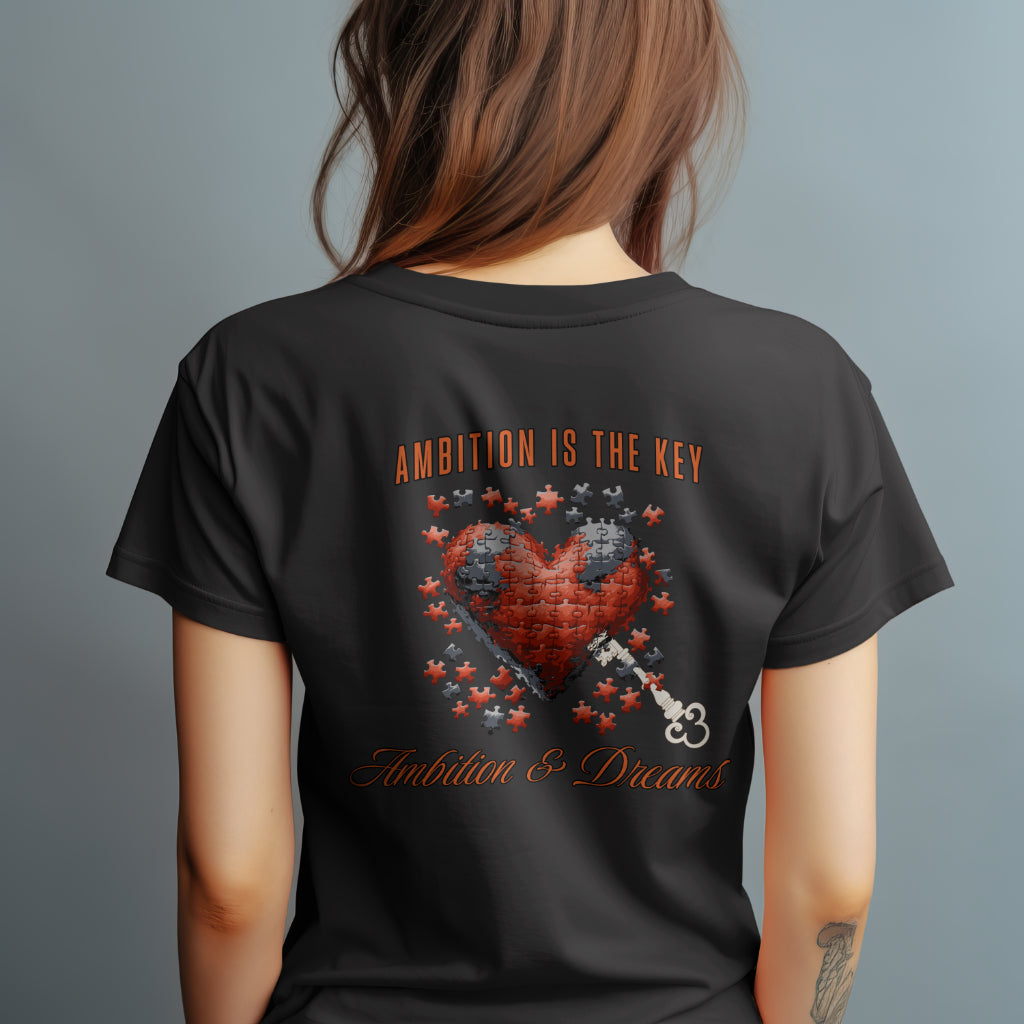 Ambition is the Key T-Shirt Black
