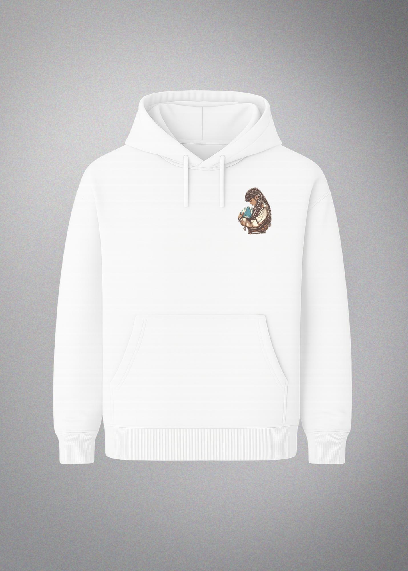 World in Hands Front Hoody