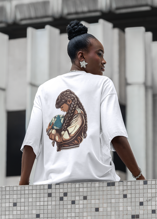 World in Hands T-Shirt White