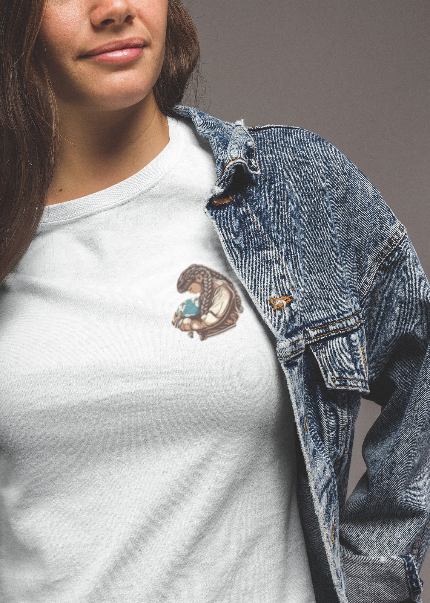 World in Hands Front Tee