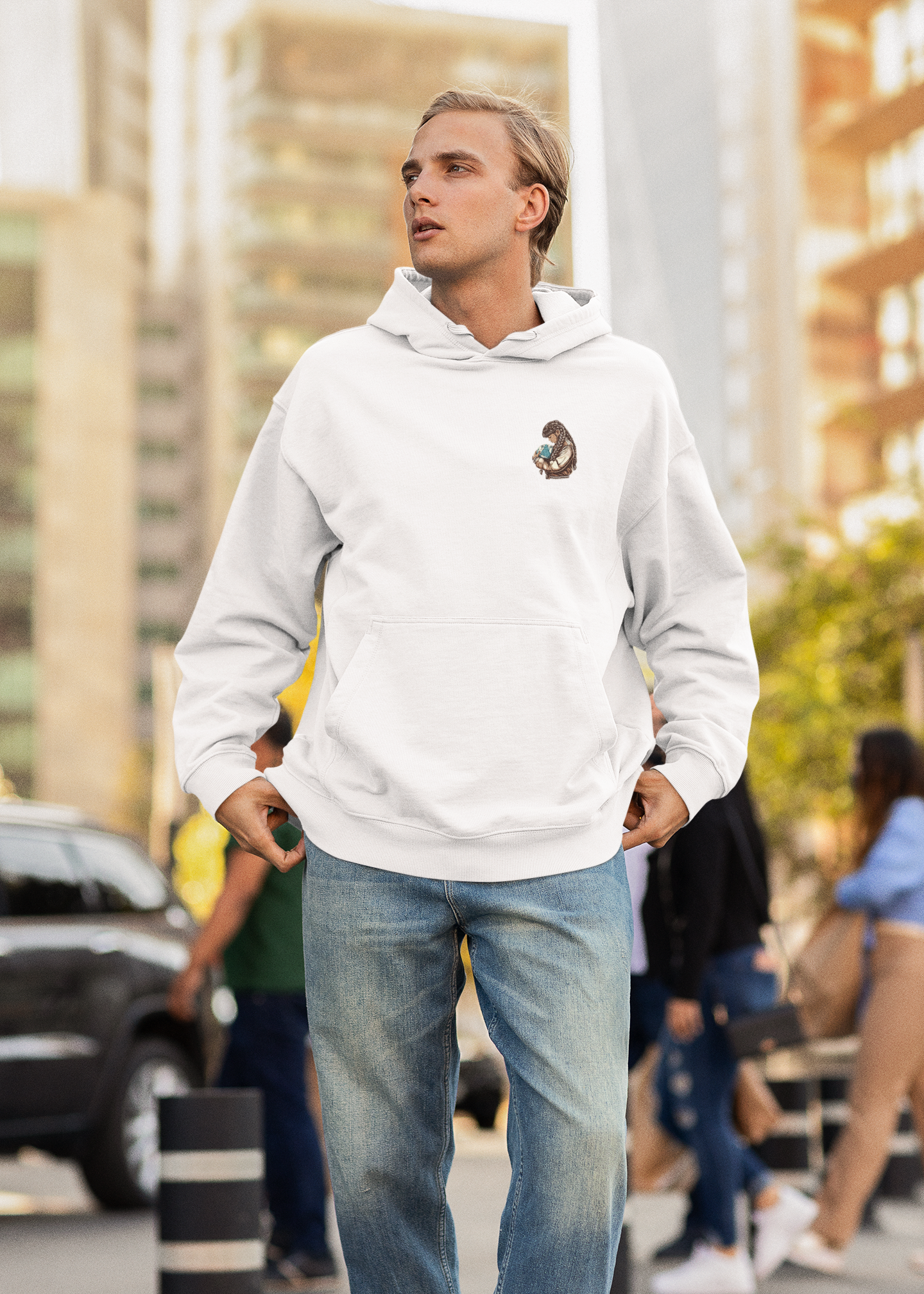 World in Hands Front Hoody