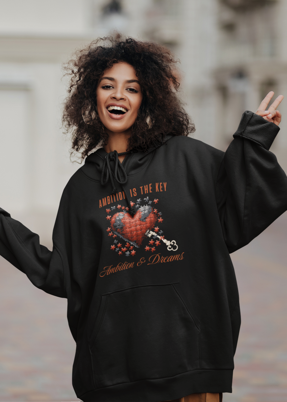 Ambition is the Key Front Hoody