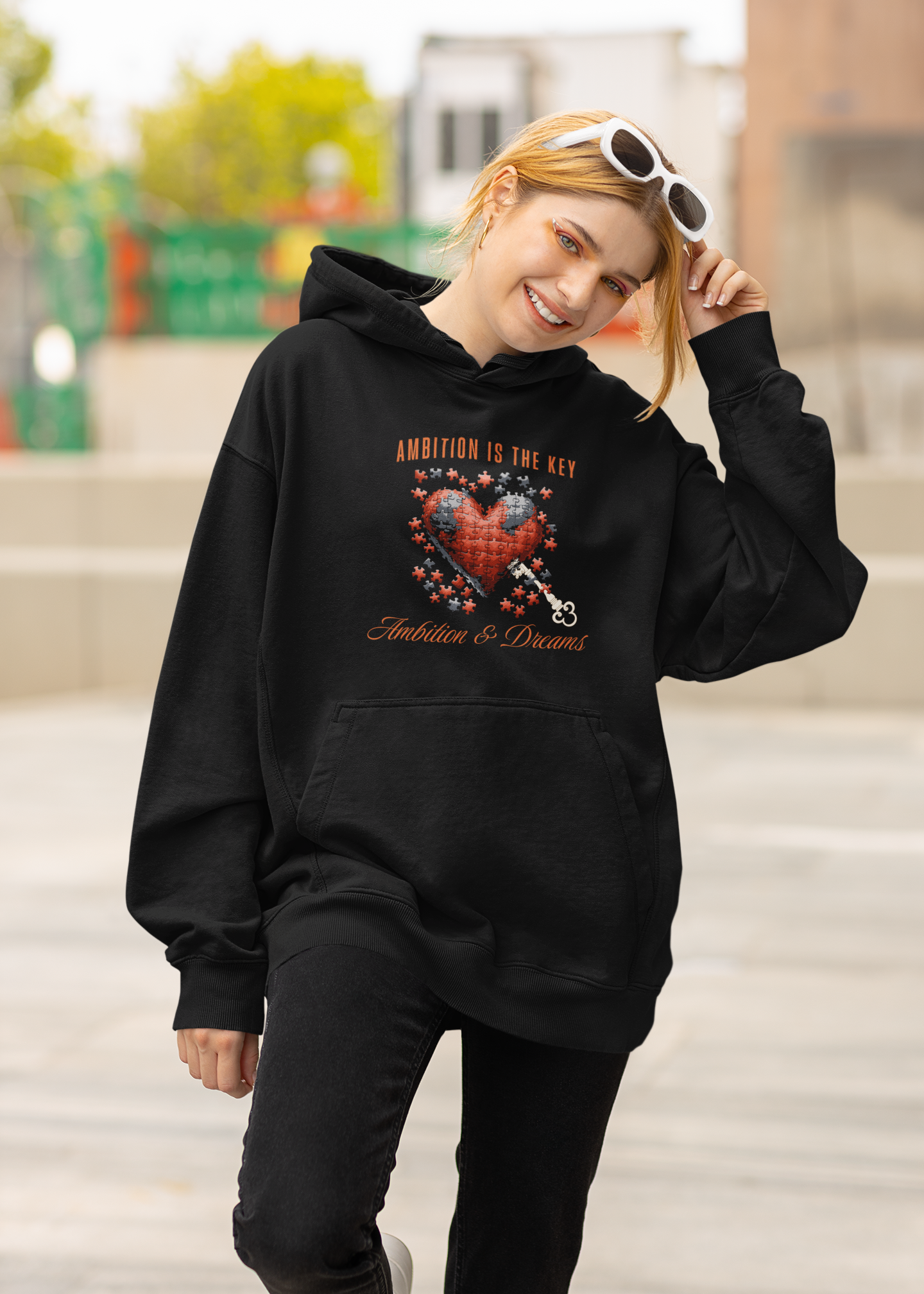 Ambition is the Key Front Hoody