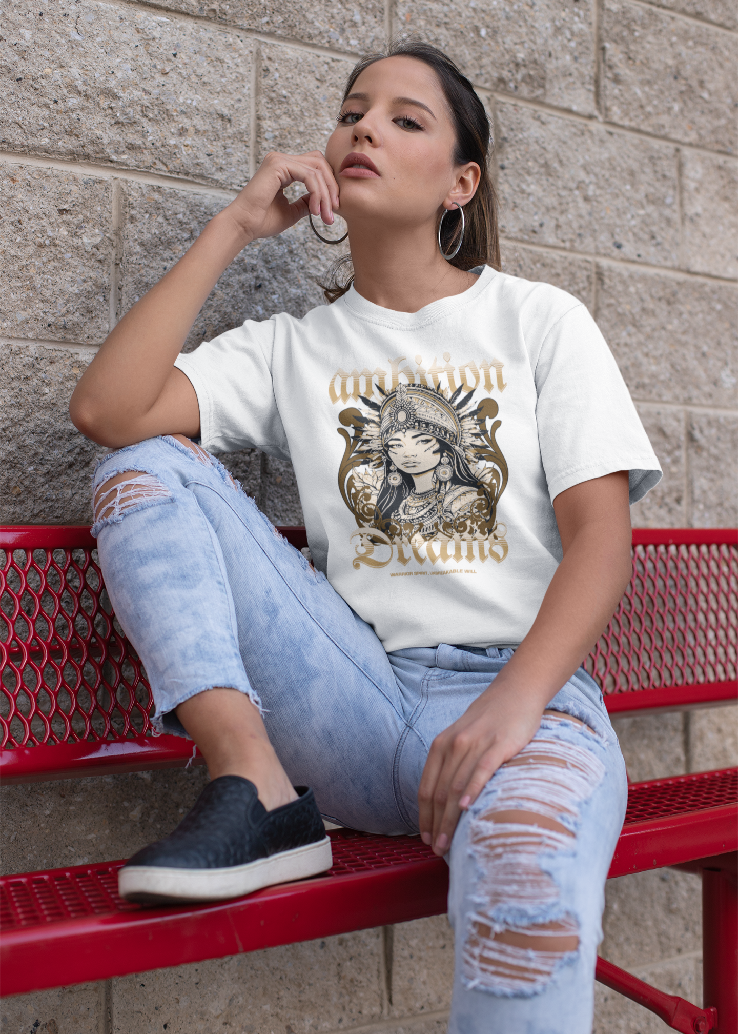 Ambition Dreams Warrior Spirit Front Tee