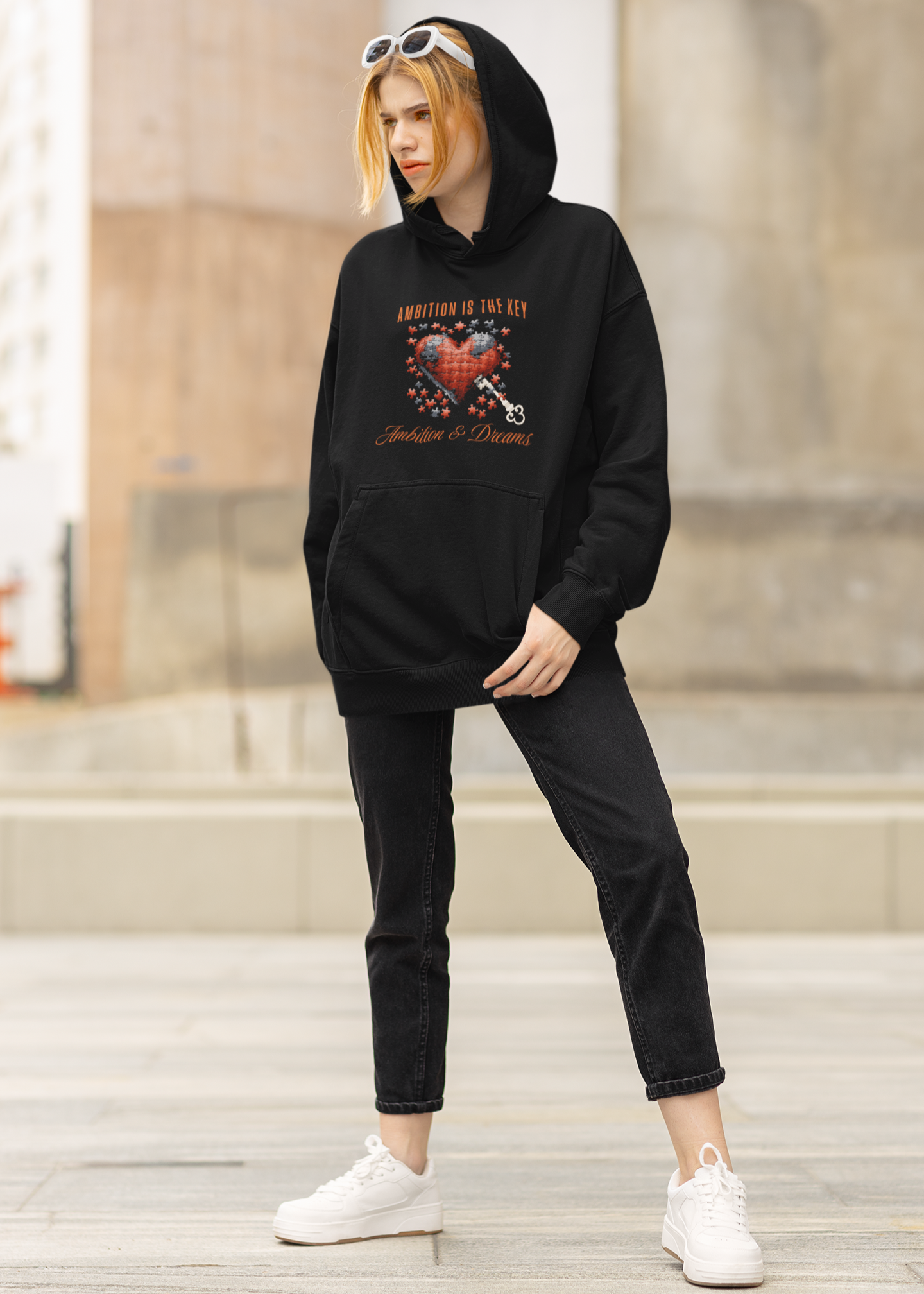 Ambition is the Key Front Hoody