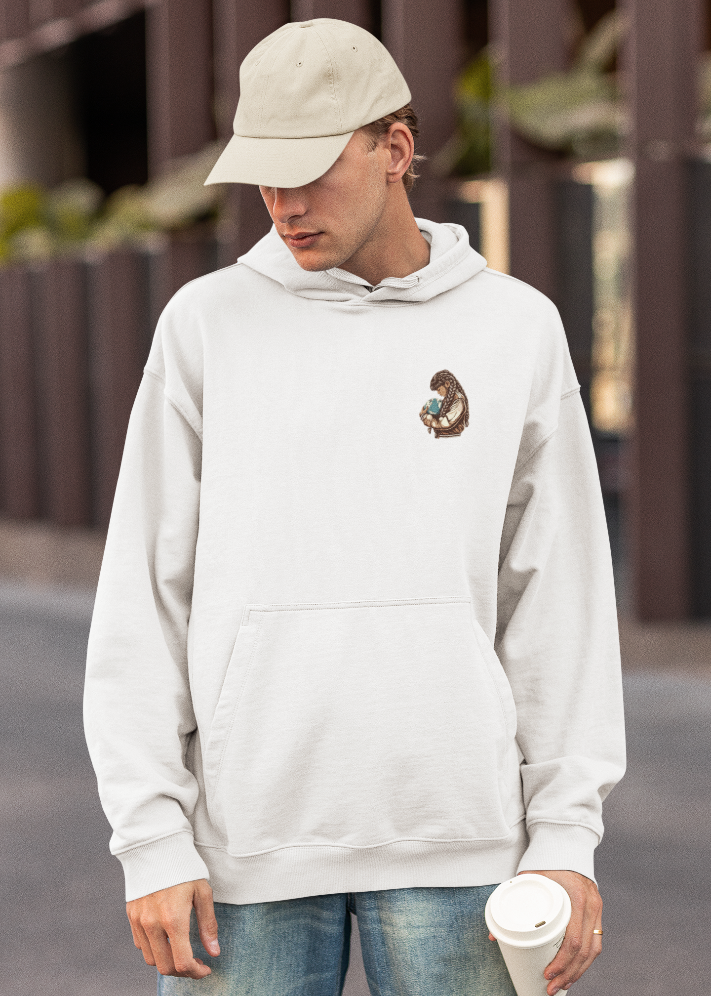 World in Hands Front Hoody