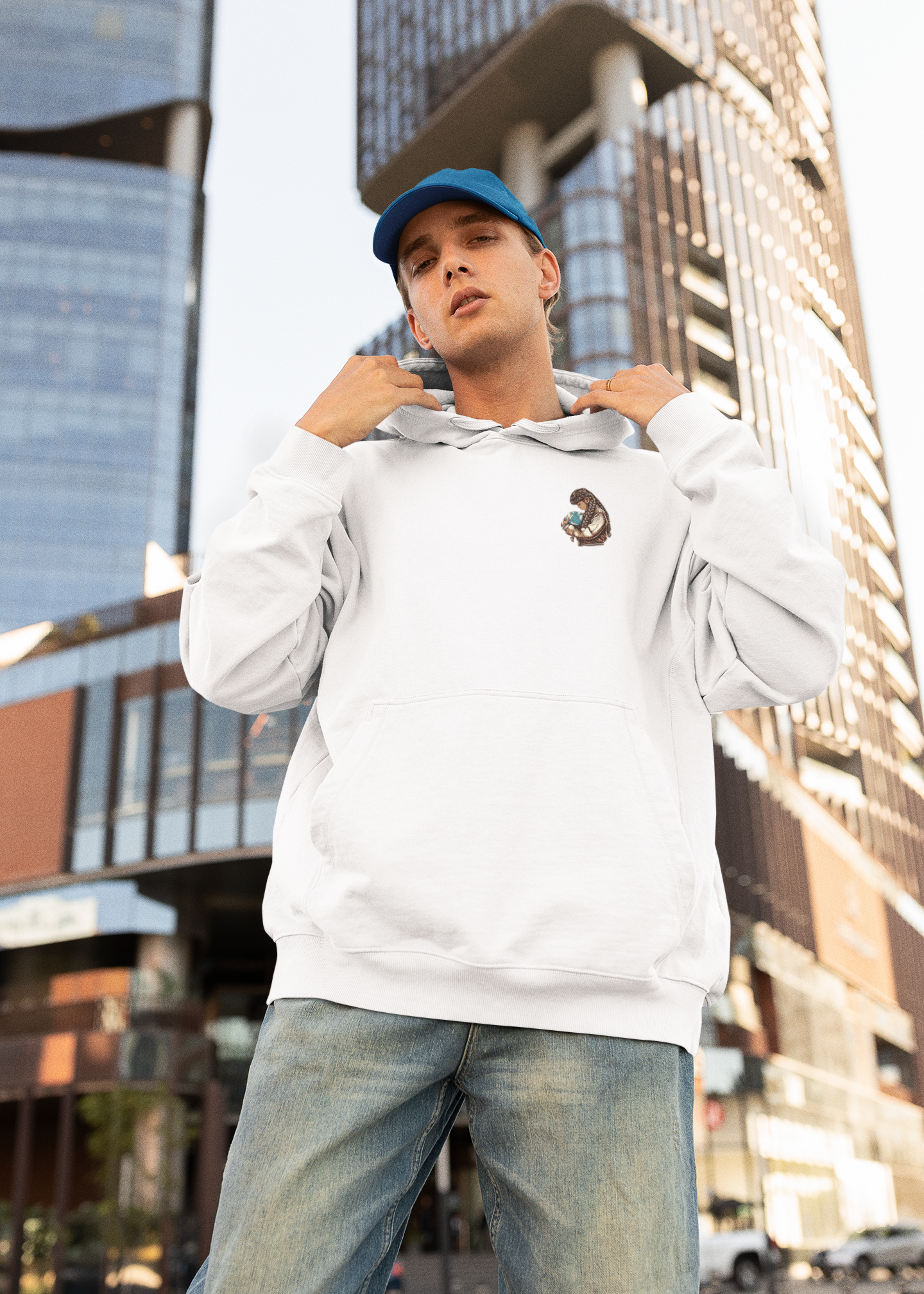 World in Hands Front Hoody