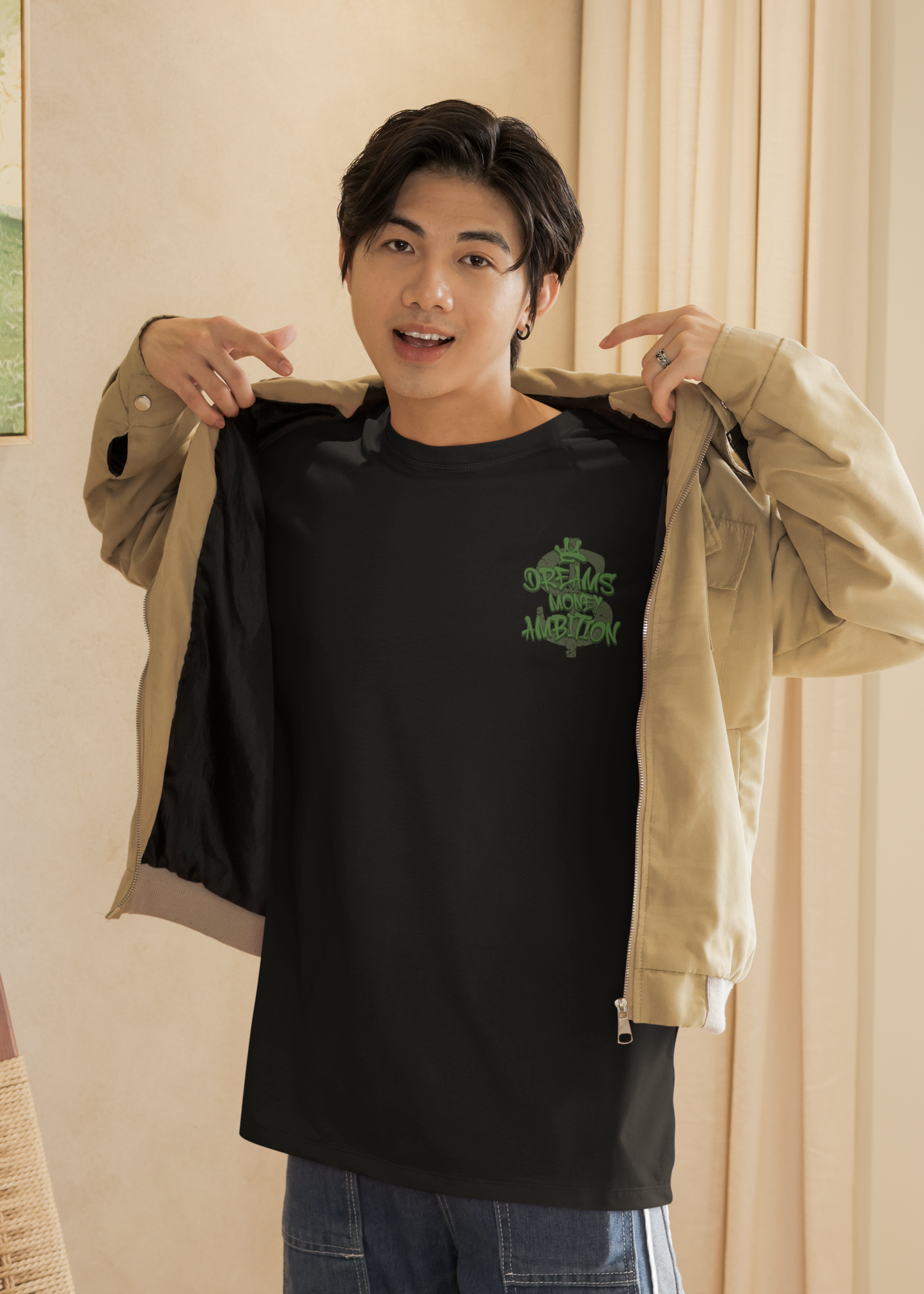Dreams Money Ambitions Front Tee