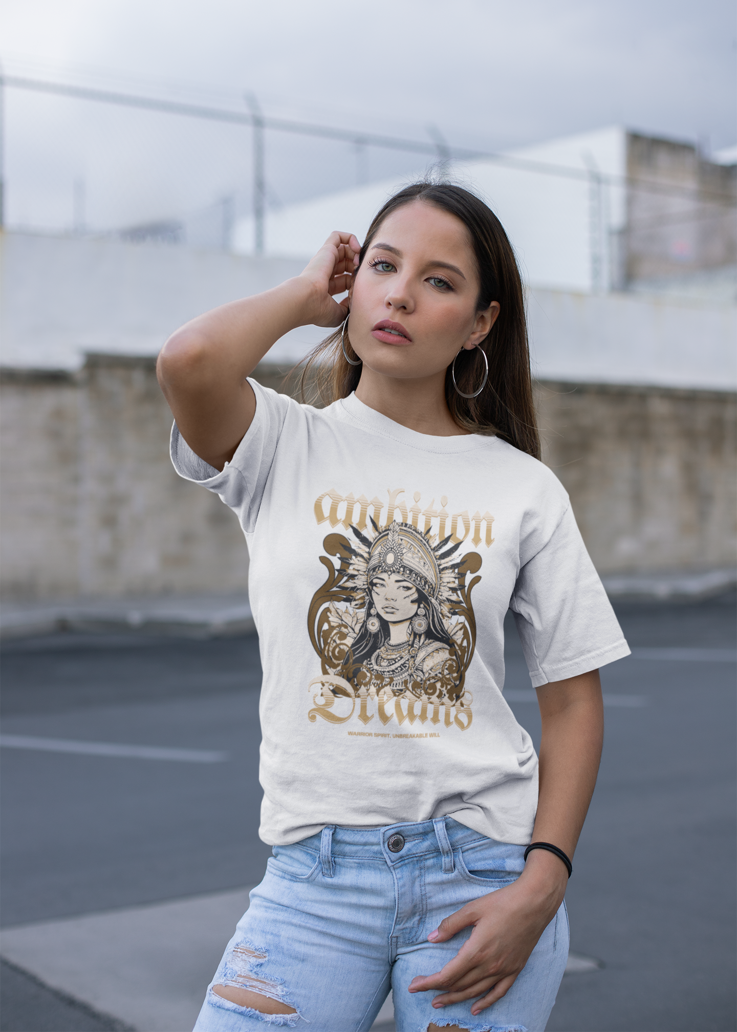 Ambition Dreams Warrior Spirit Front Tee