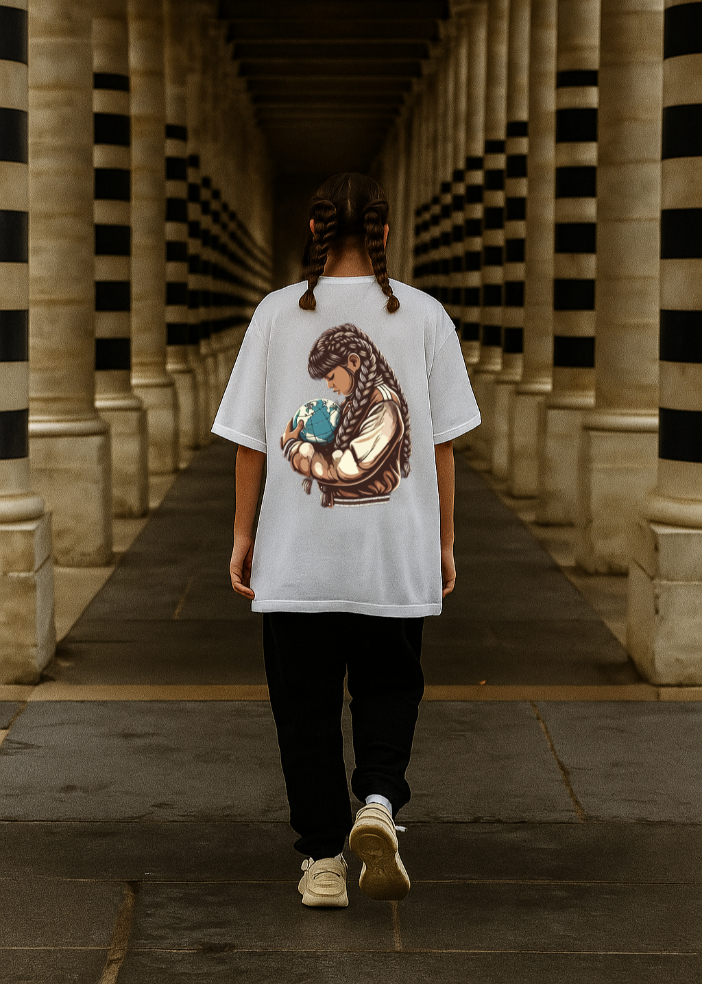 World in Hands T-Shirt White