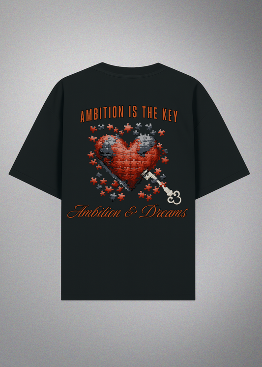 Ambition is the Key T-Shirt Black