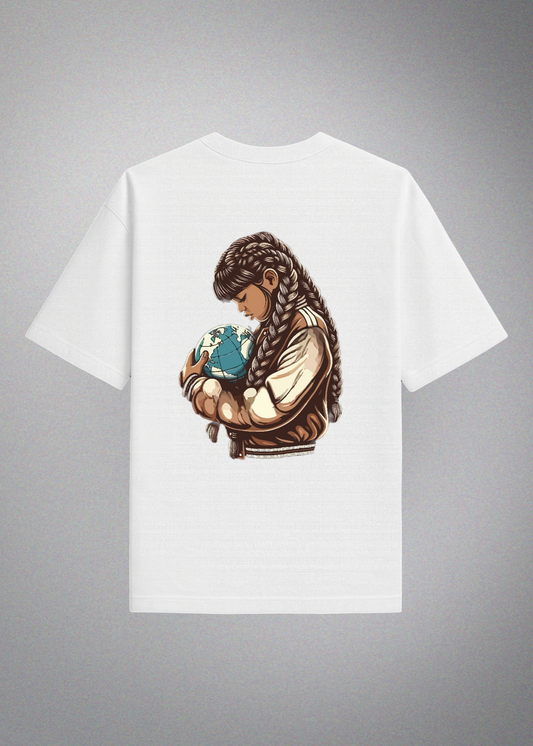 World in Hands T-Shirt White