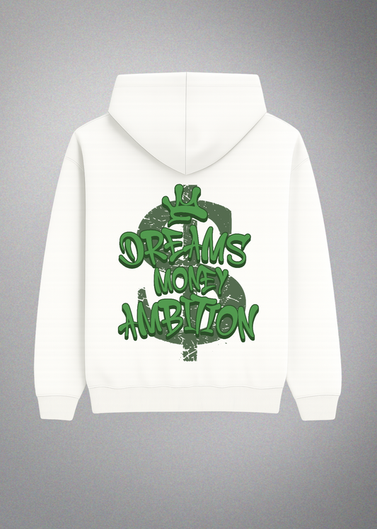 Dreams Money Ambitions Black Logo Hoodie