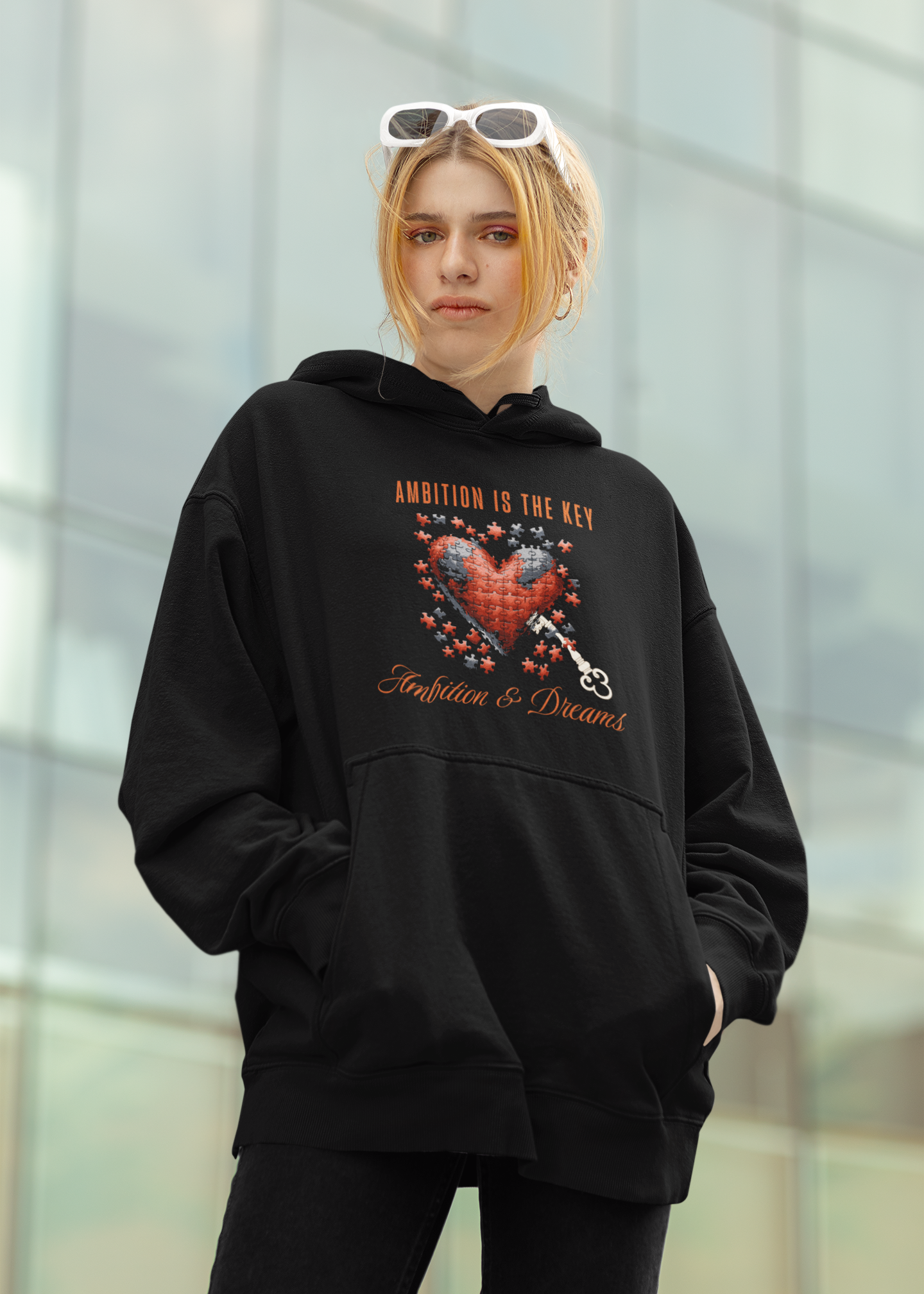 Ambition is the Key Front Hoody