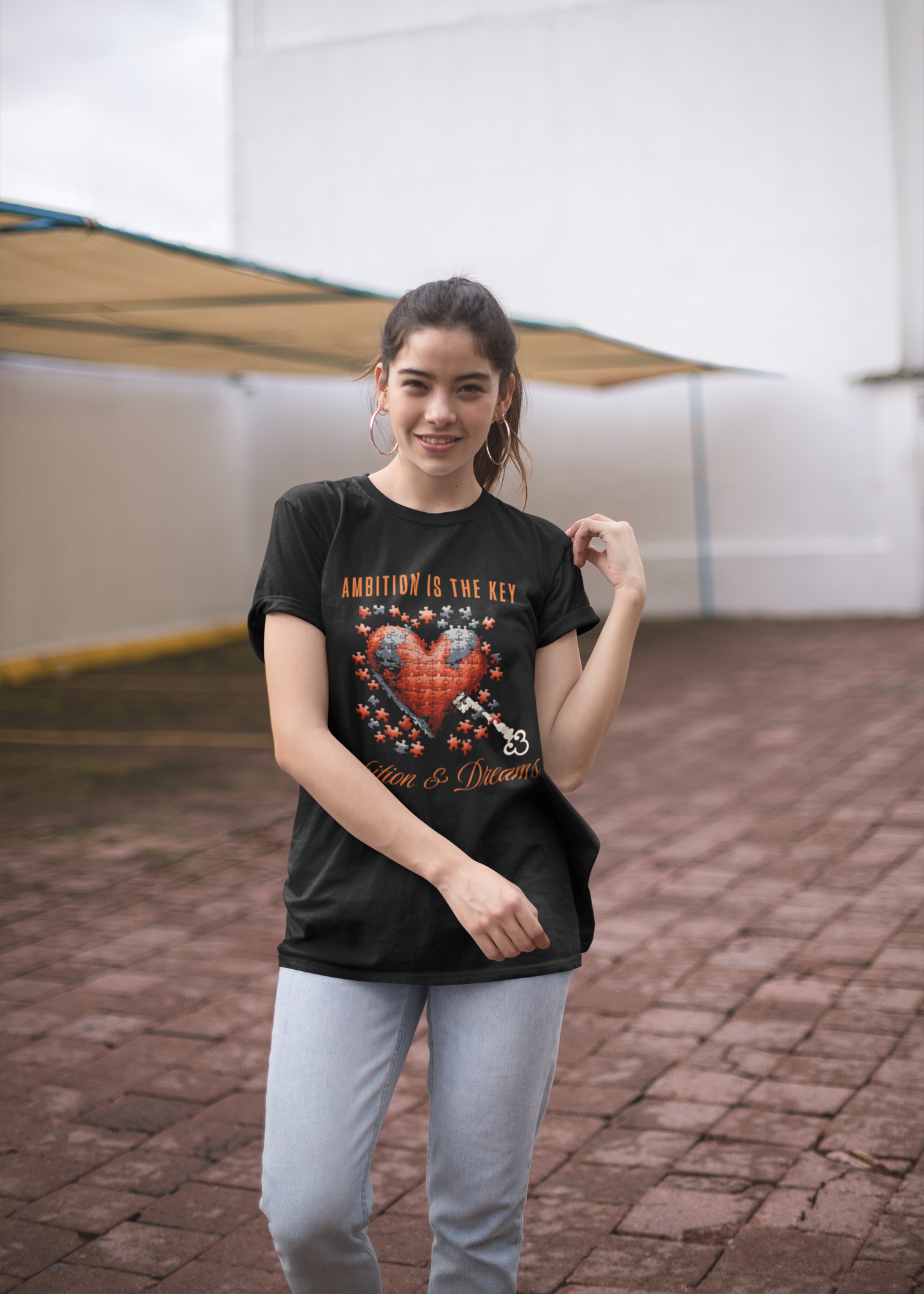 Ambition is the Key Front Tee